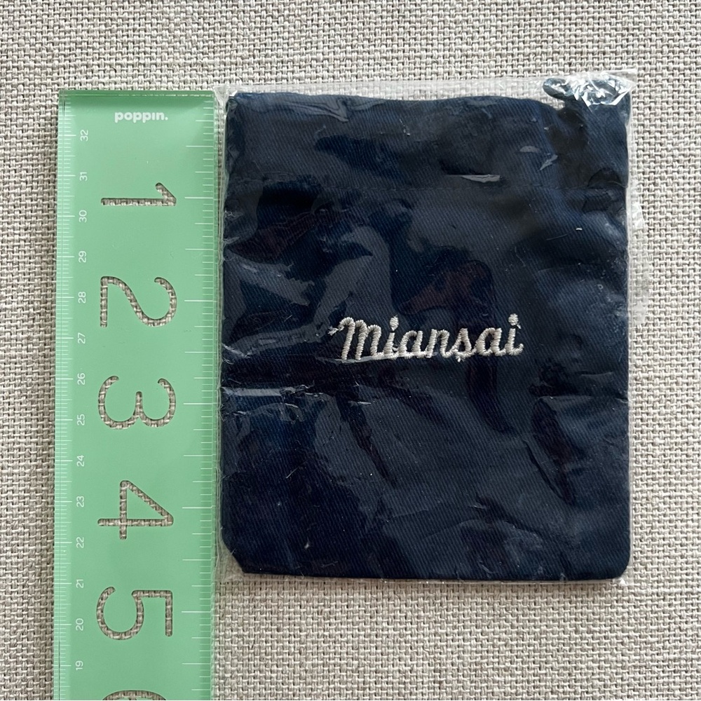 MIANSAI Square Cotton Drawstring Pouch